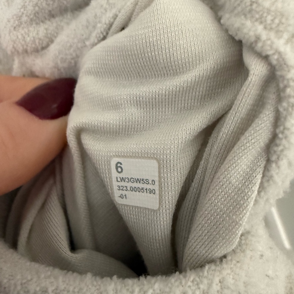 Lululemon Looped Terry Fleece Half-Zip Hoodie in 
Bone, 6 - Picture 6 of 6